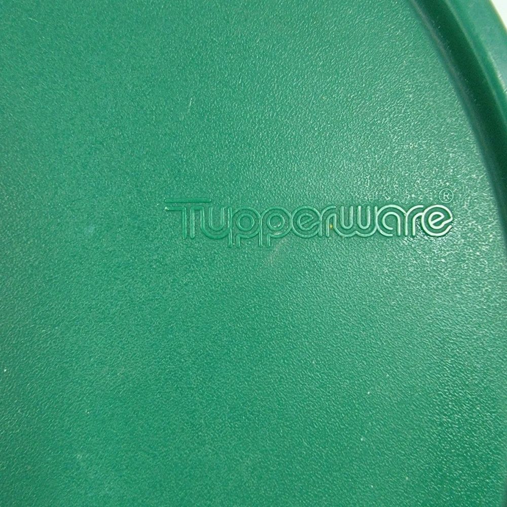 Vintage Tupperware Colander Strainer with Steamer Vent Lid Green - Picture 7 of 8